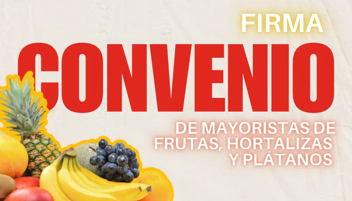 Firma Convenio Colectivo del Sector de Mayoristas de frutas, hortalizas y plátanos de la Comunidad de Madrid